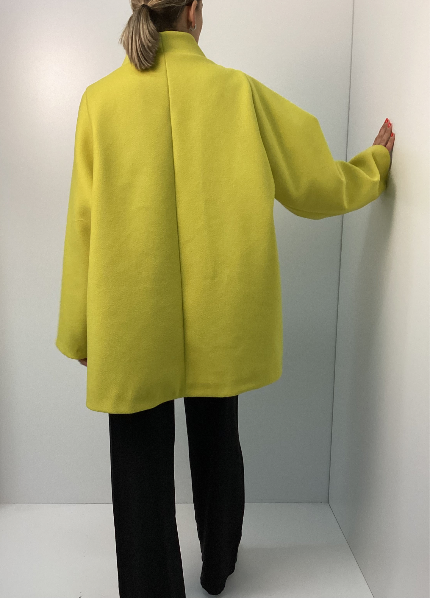 Lime Παλτό Χειροποίητο One Size Ζωηρό Κίτρινο