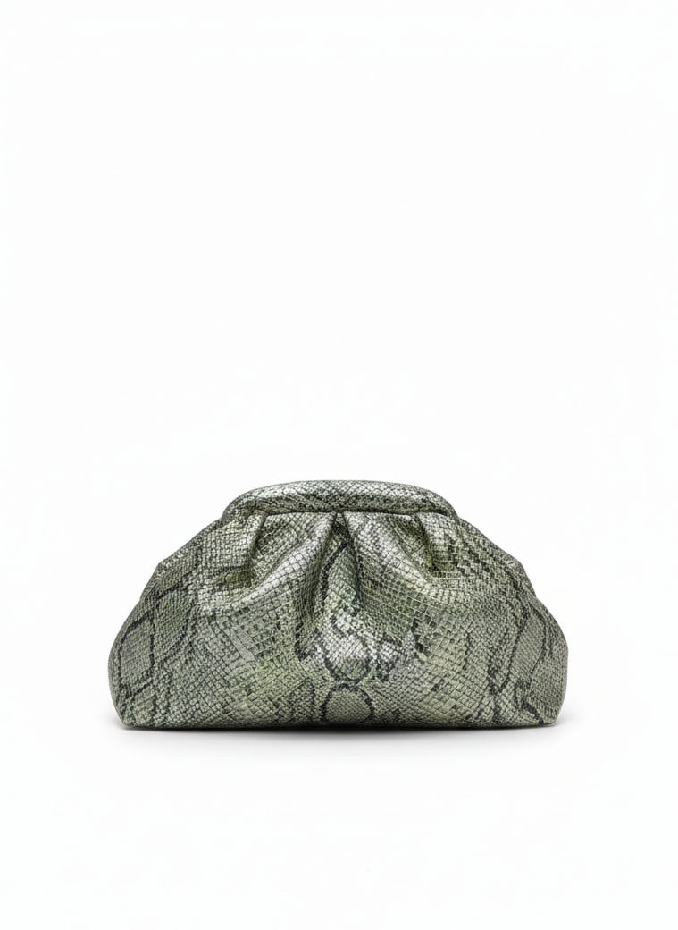 Limited Edition Snake Print Pouch Bag – Χειροποίητη Τσάντα Χειρός