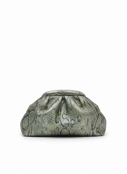 Limited Edition Snake Print Pouch Bag – Χειροποίητη Τσάντα Χειρός