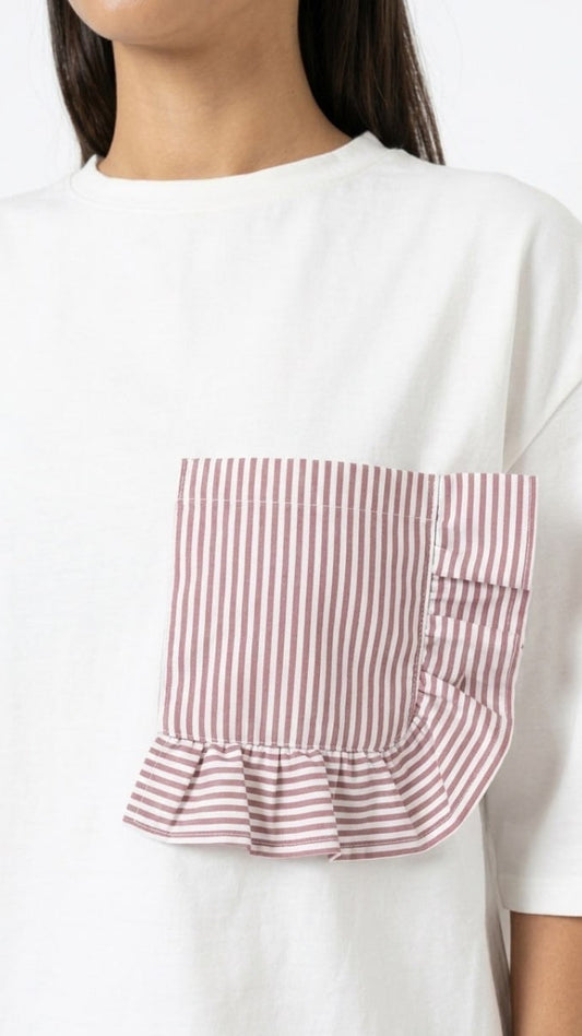 Βαμβακερό Loungewear Σετ με τσεπακι Λεπτομέρεια