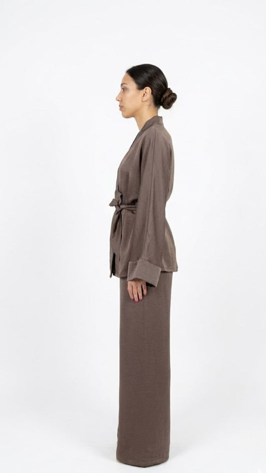 Χειροποίητο Παντελόνι Cupro Satin με Λάστιχο - Limited Edition