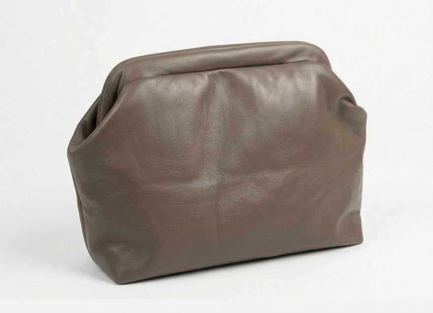 Δερμάτινη τσάντα pouch καφέ - Tharw Καστοριά