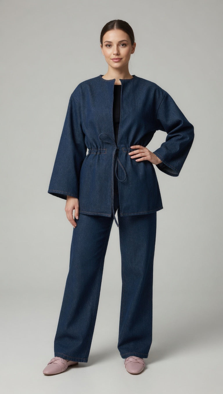 Denim Kimono Jacket – Χειροποίητο Τζιν Κιμονό